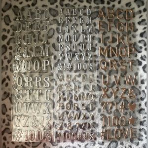 Alphabet decal stickers for phone case or scrapbooking